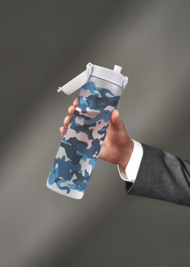 Vizes palack "Times To Drink", recyclon™, 1L, Camo - Ion8
