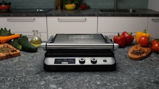 LED 2 az 1-ben elektromos grill, 3000W - Adler