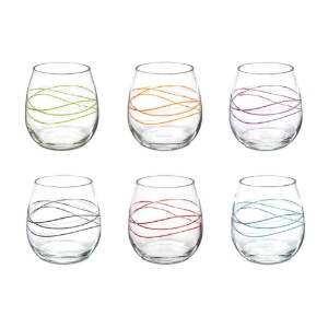 6 vizes pohár készlet, üvegből, 520 ml "Ducale Stemless" - Decover