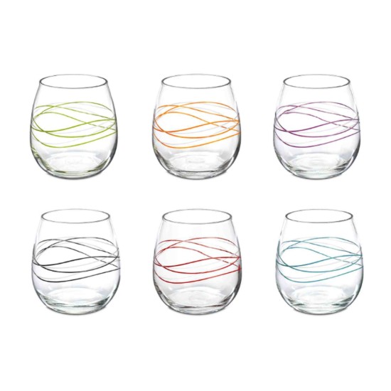 6 vizes pohár készlet, üvegből, 520 ml "Ducale Stemless" - Decover