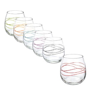 6 vizes pohár készlet, üvegből, 520 ml "Ducale Stemless" - Decover