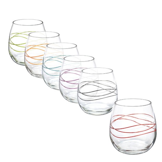 6 vizes pohár készlet, üvegből, 520 ml "Ducale Stemless" - Decover