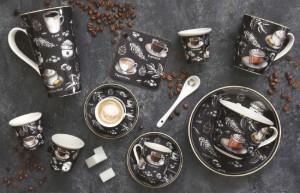 Bögre, porcelán, 350 ml, "Barista" - Nuova R2S