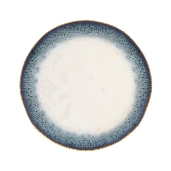 Tányér, porcelán, 26 cm, kék, "Nuances" - Nuova R2S