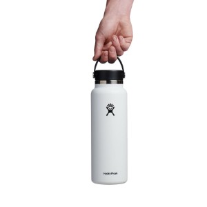 Hőszigetelő palack, rozsdamentes acél, 1,18L, "Wide Mouth", fehér - Hydro Flask