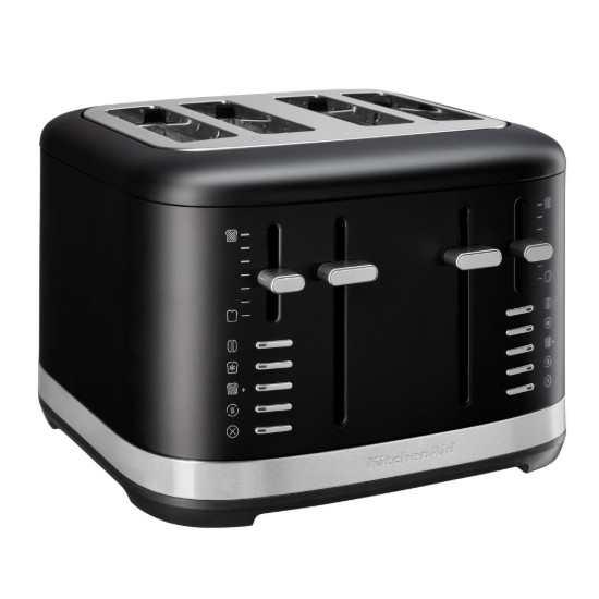 4 nyílásos kenyérpirító, 1960 W, Matte Black - KitchenAid
