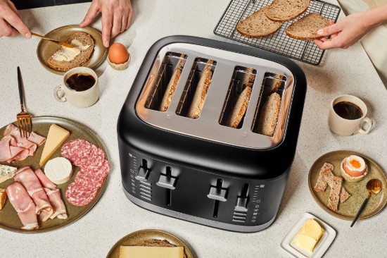 4 nyílásos kenyérpirító, 1960 W, Matte Black - KitchenAid