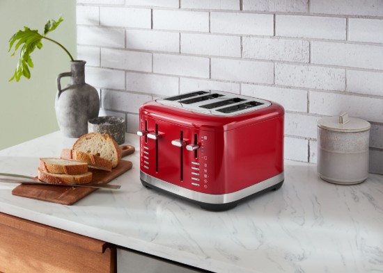 4 nyílásos kenyérpirító, 1960 W, Empire Red - KitchenAid