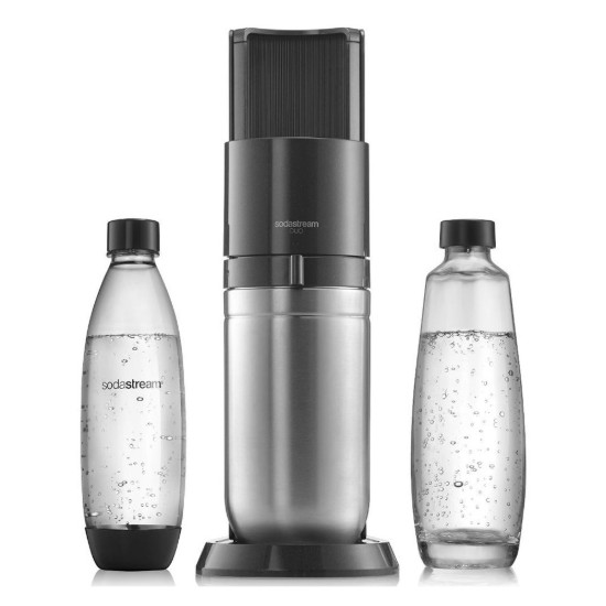 DUO szódakészítő, 2 üveggel, Metallic Black - SodaStream