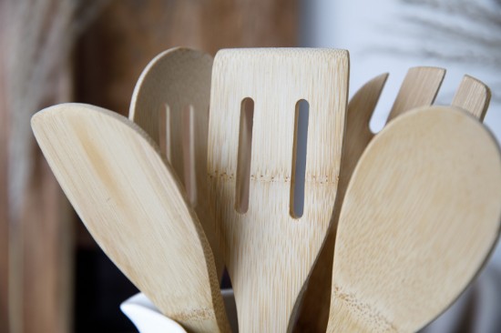 5 részes edénykészlet, 36 cm, bambusz, "Natural Elements" - Kitchen Craft