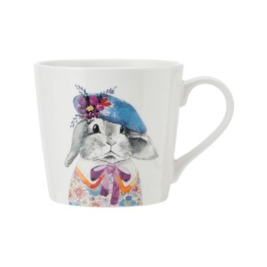 Porcelán bögre, 380 ml, nyuszi modell - Mikasa