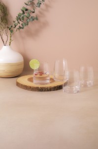 4 ivópohár készlet, kristályos üvegből, 350 ml, "Palermo" - Mikasa