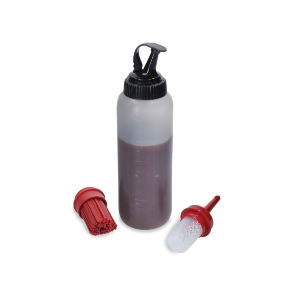 Szószos üveg, 3 cserélhető véggel, 350 ml, műanyag, "Master Class" - Kitchen Craft