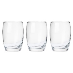 Borgonovo 3 darabos pohárkészlet, üveg, 270 ml, "Aurelia"
