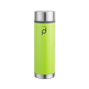 Rozsdamentes acél hőszigetelő palack, 350 ml, "DrinkPod", zöld - Grunwerg