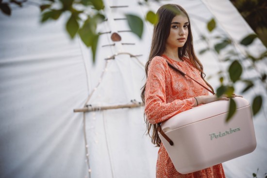 Hűtőláda, 12L, "Classic", Nude - Olive Green - Polarbox