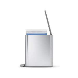 simplehuman - Pedálos szemetes, 5 l, rozsdamentes acél, szálcsiszolt 