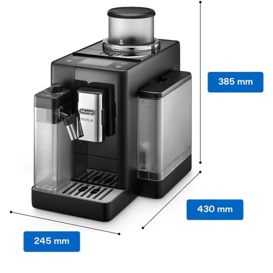 Automata eszpresszógép, 1450W, "Rivelia", Onyx Black - DeLonghi