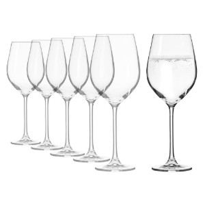 6 db-os vizespohár készlet, kristálytüveg, 500ml, "Splendour" - Krosno