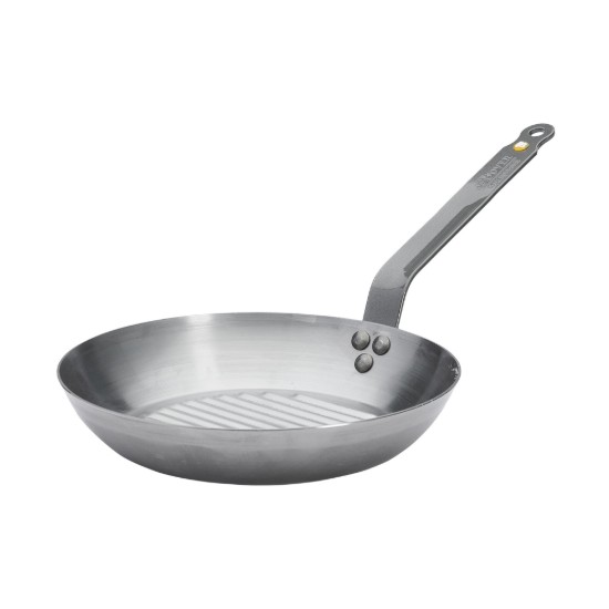 Grill serpenyő, acél, 26 cm, "Mineral B" - de Buyer