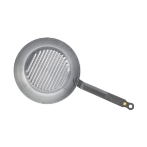 Grill serpenyő, acél, 26 cm, "Mineral B" - de Buyer