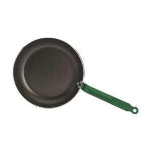 de Buyer - 28 cm-es "Choc Resto Induction" tapadásmentes serpenyő, Zöld nyéllel