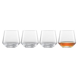 4 db-os whiskys pohár készlet, kristályos üveg, 398 ml, "Pure" - Schott Zwiesel