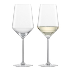2 részes Sauvignon Blanc borospohár készlet, kristályos üveg, 408 ml, "Pure" - Schott Zwiesel