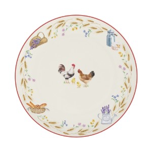 Tányér, porcelán, 27 cm, "Country Life" - Nuova R2S