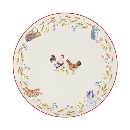 Tányér, porcelán, 27 cm, "Country Life" - Nuova R2S
