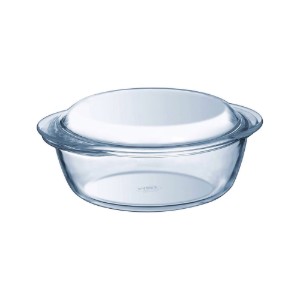 Kerek tányér, hőálló üvegből, 2,2L + 0,8L, "4 in 1" - Pyrex
