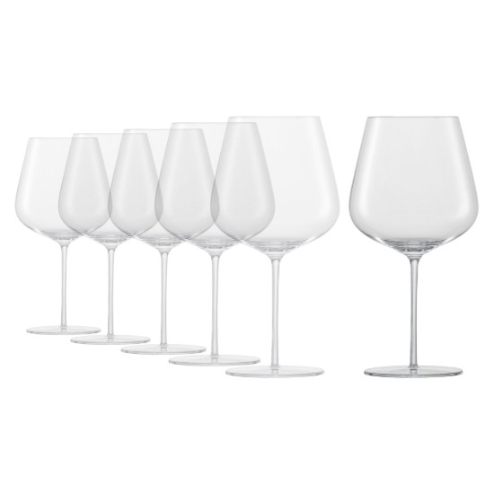 6 db-os burgundi-boros pohárkészlet, kristályos üvegből, 955 ml, "Vervino" - Schott Zwiesel