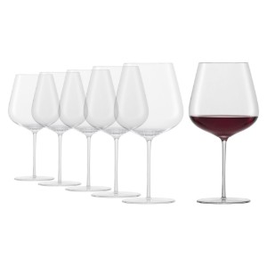 6 db-os burgundi-boros pohárkészlet, kristályos üvegből, 955 ml, "Vervino" - Schott Zwiesel