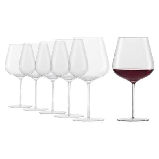 6 db-os burgundi-boros pohárkészlet, kristályos üvegből, 955 ml, "Vervino" - Schott Zwiesel