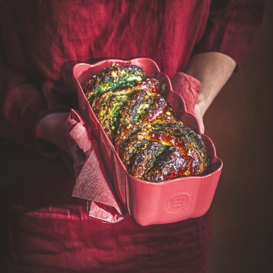 Piskóta tálca, kerámia, 28,5 x 13cm / 1,8 L, Rose Candy - Emile Henry