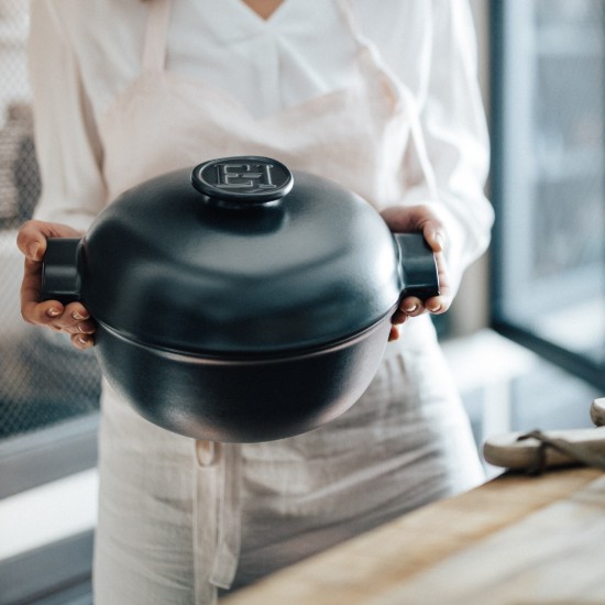 "Delight" kerámia Cocotte, 26,5 cm /4 l, <<Slate>> - Emile Henry