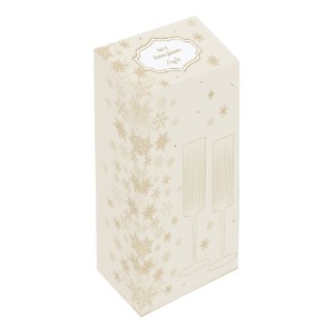 2 db pezsgőspohár készlet, üvegből, 200 ml, "Gold" - Nuova R2S