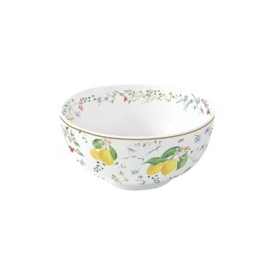 Tál, porcelán, 12 cm, "Fleurs et Citrons" - Nuova R2S