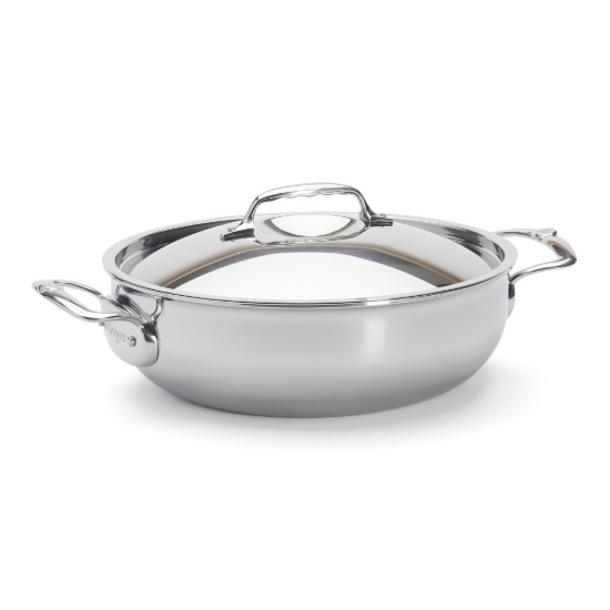 Rozsdamentes acél sauté serpenyő 2 fogantyúval "Affinity", 28 cm / 4,9 l - de Buyer