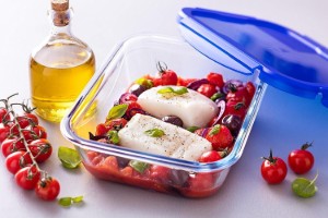 Téglalap alakú üveg ételtároló, légmentesen záródó fedéllel, hőálló üveg, 25x19cm/1.9L, "Cook&Go" - Pyrex