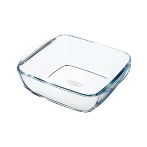 Négyszögletes edény légsütőhöz, 7 l, hőálló üveg, 25x22cm/2,2L - Pyrex