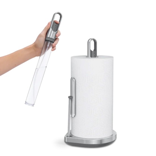Papírtörlő tartó spray-vel, 38,1 cm, Brushed - simplehuman