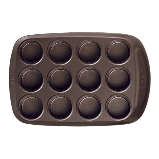 12 rekeszes muffin tepsi, szénacél, 38x25,5 cm, "Asimetria" - Pyrex