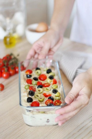 Téglalap alakú sütőedény, hőálló üveg, 31x12cm, "Cook&Enjoy" - Pyrex