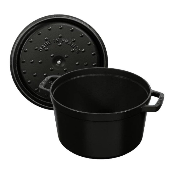Cocotte edény, öntöttvas, 24cm/4,7L, Black - Staub