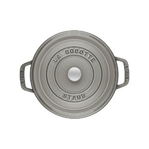 Staub cocotte 22 cm/2,6 l, Graphite Grey