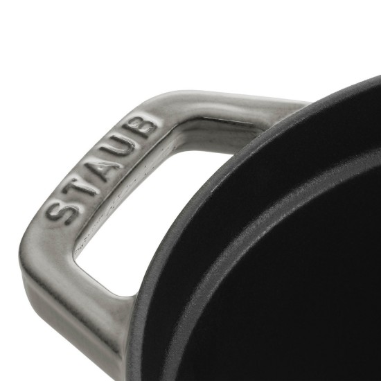 Staub ovális Cocotte 23 cm / 2,35 l, Graphite Grey