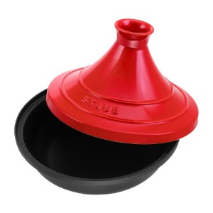 Staub öntöttvas Tajine kerámia fedővel, 28 cm, Cherry