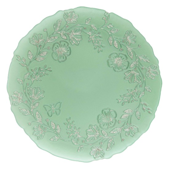 Üveg tányér, 33 cm, "Spring Glass" - Nuova R2S
