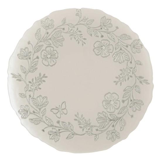Üveg tányér, 33 cm, "Spring Glass" - Nuova R2S